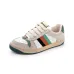 2022 chip version GUCCI small dirty shoes women's leather retro shoes color-blocking old flowers do old dirty shoes casual shoes #999924019