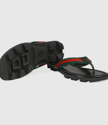 Gucci Leather Web Thong Sandal Gucci slides #A34552