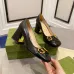 22Gucci 2022 Sandals summer new chain sandals square toe retro chunky heel single shoes one word buckle Mary Jane women's shoes #999924918