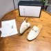 Gucci Women Sandals Designer Leather Loafers White/Black/Brown #99900559