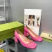 4Women Gucci Leather Sandals Heel height 25CM #A34921