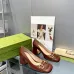 6Women Gucci Leather Sandals Heel height 25CM #A34921