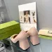 9Women Gucci Leather Sandals Heel height 25CM #A34921
