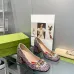 11Women Gucci Sandals Leather Heel 25CM #A34922