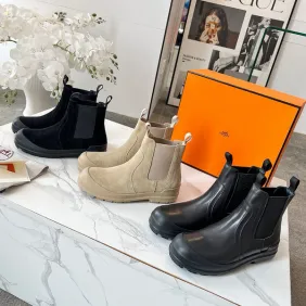 Hermès Chelsea Boots: Timeless Silhouettes in Diverse Textures, Elevating Everyday Style #A54196