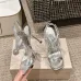 4Jimmy Choo Shoes Metallic Leather Platform Sandals Sliver #A48969
