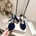 5Jimmy Choo Shoes Nappa Leather Platform Sandals Dark Blue #A48870
