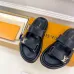 4Louis Vuitton Shoes Classic couple slippers Black #A48721