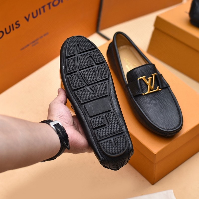 Louis Vuitton lv man shoes leather loafers  Leather shoes men, Lv men shoes,  Gentleman shoes