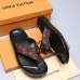 Men Louis Vuitton Slippers Casual Leather flip-flops Double leather high quality outsole wear resistant #9874785