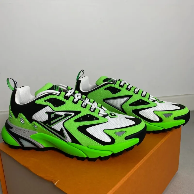 Buy Cheap Louis Vuitton Runner Tactic Sneakers Green/White/Black #99924480  from