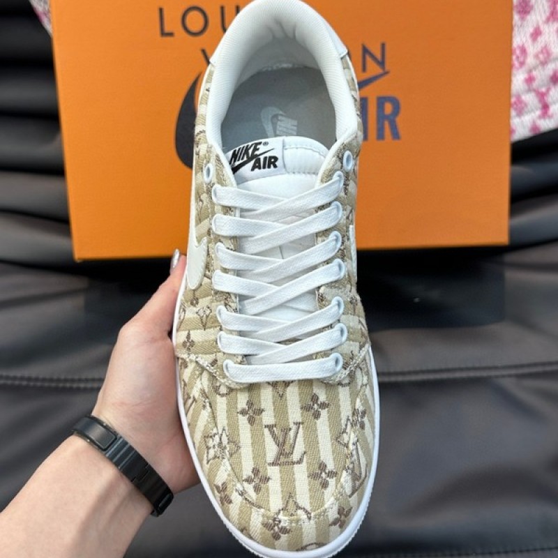 white and gold louis vuitton sneakers