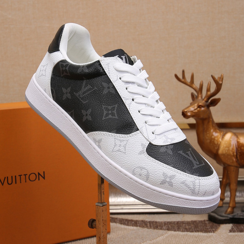 louis vuitton shoes black and white