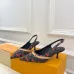 20Louis Vuitton Shoes for Women's Louis Vuitton Pumps Chérie Slingback Pumps Black/White #A54180