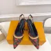 11Louis Vuitton Shoes for Women's Louis Vuitton Pumps Chérie Slingback Pumps Black/White #A54180