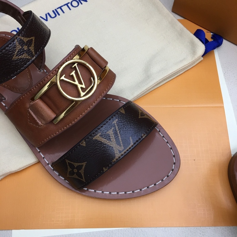 Buy Cheap Louis Vuitton High quality leather fabric goat skin Inside Women's  sandals #99900713 from