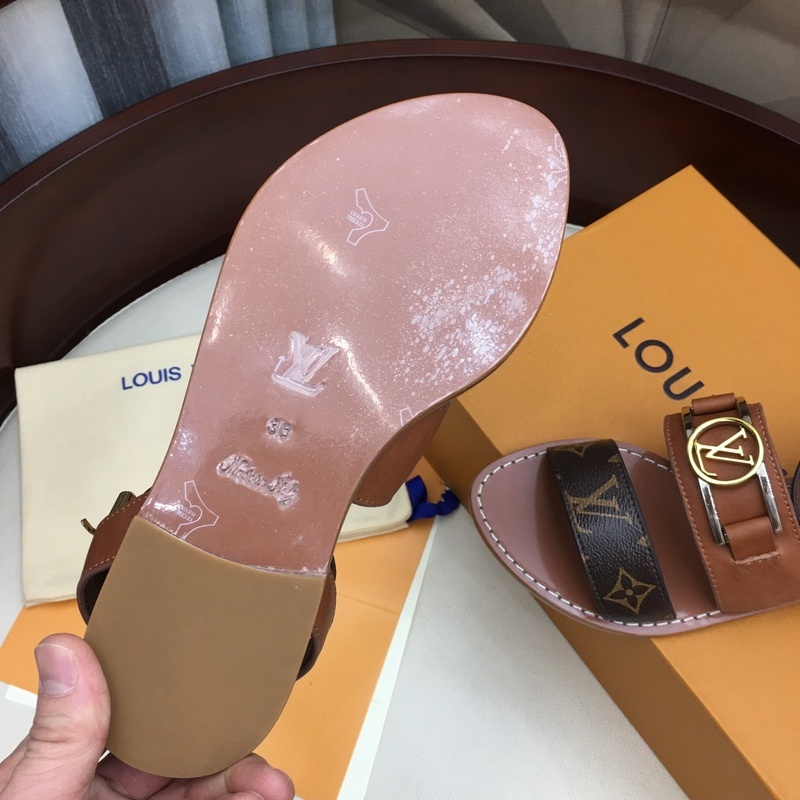 Buy Cheap Women's Louis Vuitton High quality goat skin Inside ladies sandals  #99900705 from