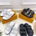 1Louis Vuitton Shoes for Women's Louis Vuitton Mule White Multicolor #A54020