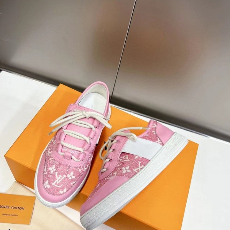 vuitton shoes pink sneakers