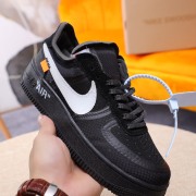 Nike x OFF-WHITE Air Force 1 shoes High Quality Black #999928119