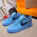 Nike x OFF-WHITE Air Force 1 shoes High Quality Blue #999928123