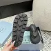 3Prada Shoes for Women's Prada Slippers  Rubber Thong Sandals Black/White #A54181