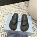 1Prada Shoes for Women's Prada Slippers  Rubber Thong Sandals Black/White #A54181