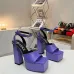 1Versace shoes for Women's Sandals Medusa Aevitas Satin Platform RTW #A49007