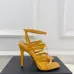 9YSL Shoes for Women's Stunning YSL Yellow Patent Leather Strappy High - Heel Sandals Heel height:10.5cm #A54191