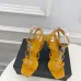 10YSL Shoes for Women's Stunning YSL Yellow Patent Leather Strappy High - Heel Sandals Heel height:10.5cm #A54191