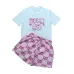 142025 Special Price Gucci Style Logo T-Shirt &amp; Monogram Shorts Set - Designer Women's Summer Outfit #A54157