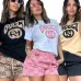 12025 Special Price Gucci Style Logo T-Shirt &amp; Monogram Shorts Set - Designer Women's Summer Outfit #A54157