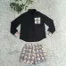 1Chic Burberry Inspired Plaid Check Shirt &amp; Shorts Matching Set - Women's Elegant Two-Piece Summer Outfit with Classic Design #A54159