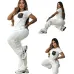 8Luxury Louis Vuitton Inspired Monogram Tracksuit Set - Women's Comfortable &amp; Stylish Sportswear Ensemble with Iconic LV Pocket #A54158