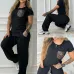 11Luxury Louis Vuitton Inspired Monogram Tracksuit Set - Women's Comfortable &amp; Stylish Sportswear Ensemble with Iconic LV Pocket #A54158