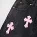 9Chrome Women's Hearts classic blue black leather jeans #A48739